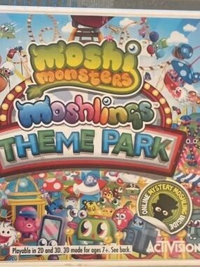 Nintendo 3DS Moshi Monsters Moshlings Theme Park